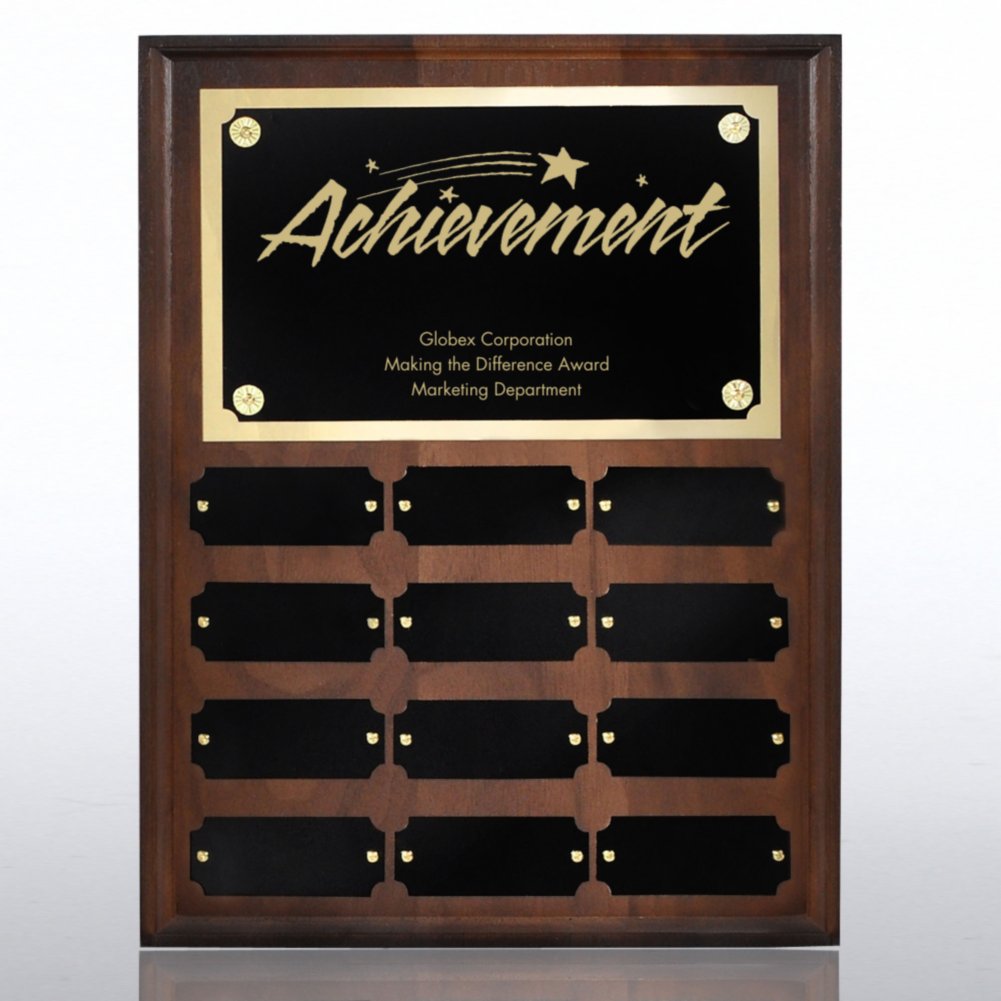 View larger image of Perpetual Plaque - Walnut